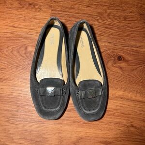 Michael Kors 8M Charcoal Gray Suede Loafers/Flats